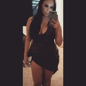 Gold & black sparkly dress cocktail dress 💕